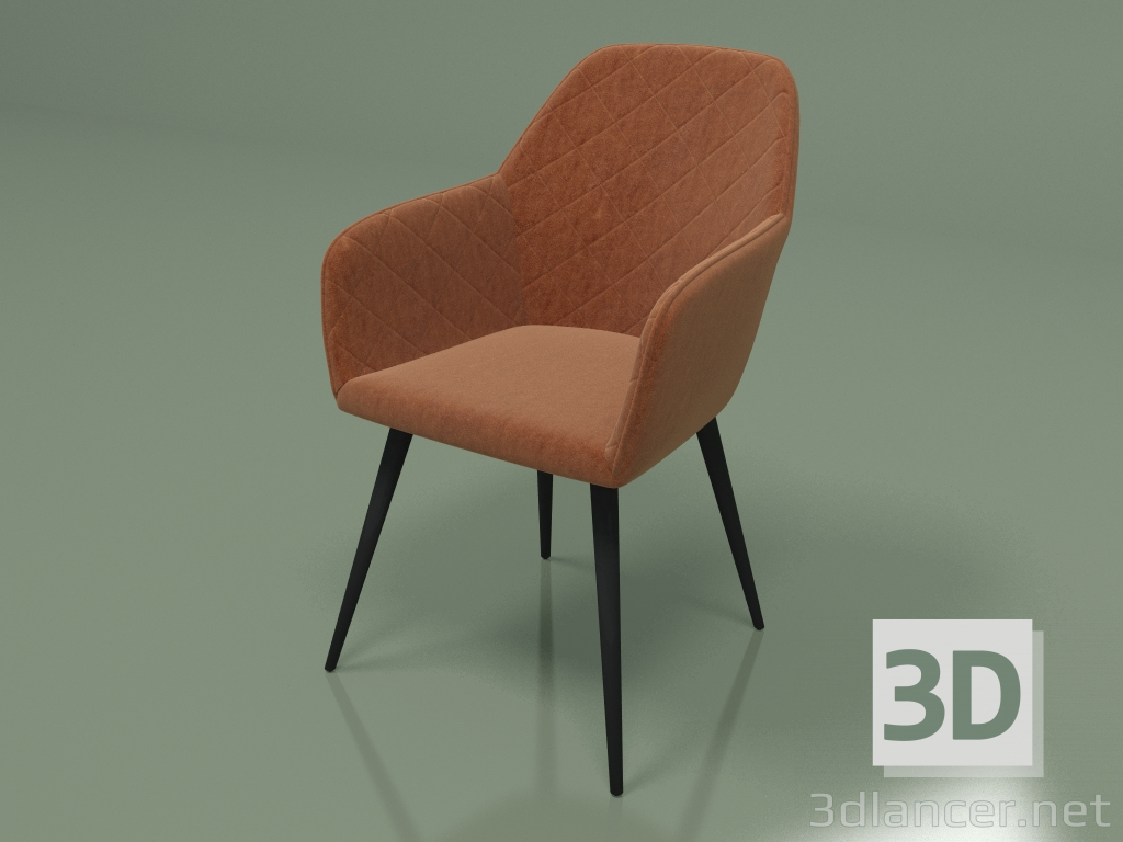 3D Modell Stuhl Antiba (Cognac) - Vorschau 3D Modell Stuhl Antiba (Cognac) - Vorschau