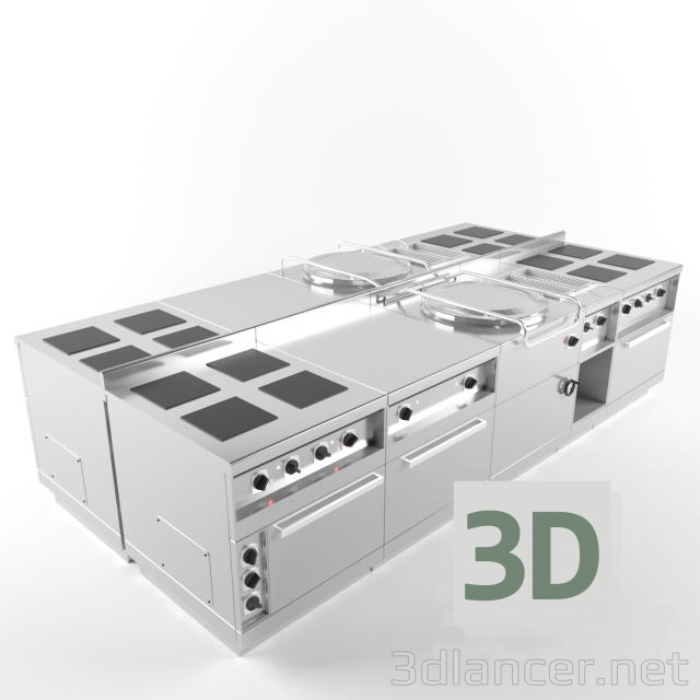 3d модель Промислова піч – превью 3d модель Промислова піч – превью