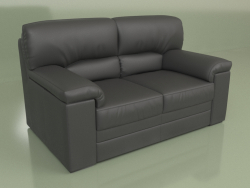 Ella Sofa 2-Sitzer (Schwarzes Leder)