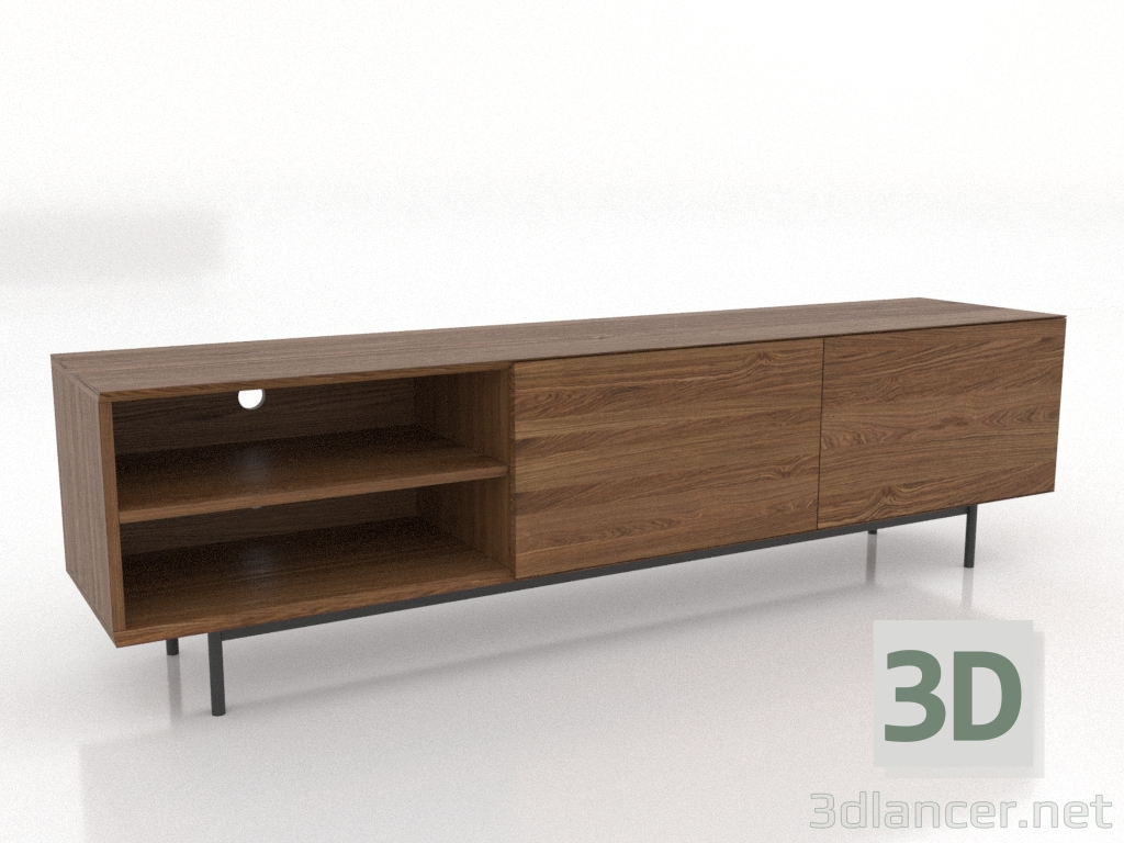 3d model TV cabinet 1 1800 mm (light walnut) - preview 3d model TV cabinet 1 1800 mm (light walnut) - preview