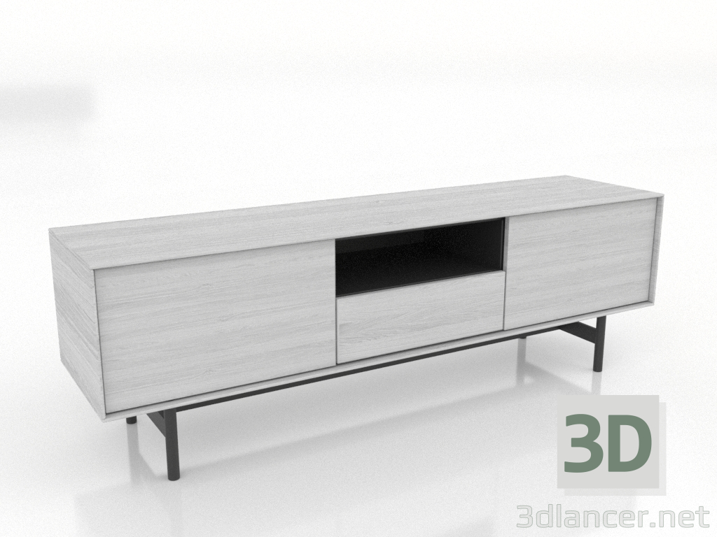 3d model TV cabinet 1450 mm (white RAL 9010) - preview 3d model TV cabinet 1450 mm (white RAL 9010) - preview