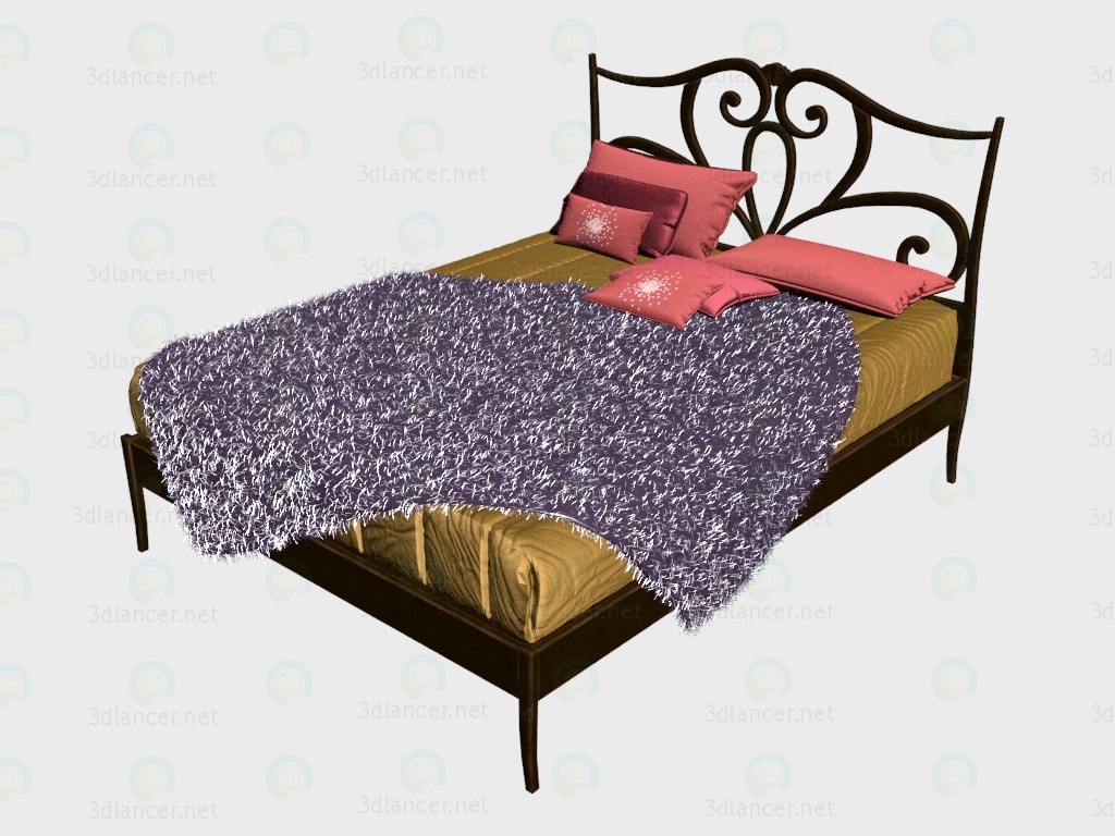 3d model Cama Sheraton L61 los 203 - vista previa 3d model Cama Sheraton L61 los 203 - vista previa